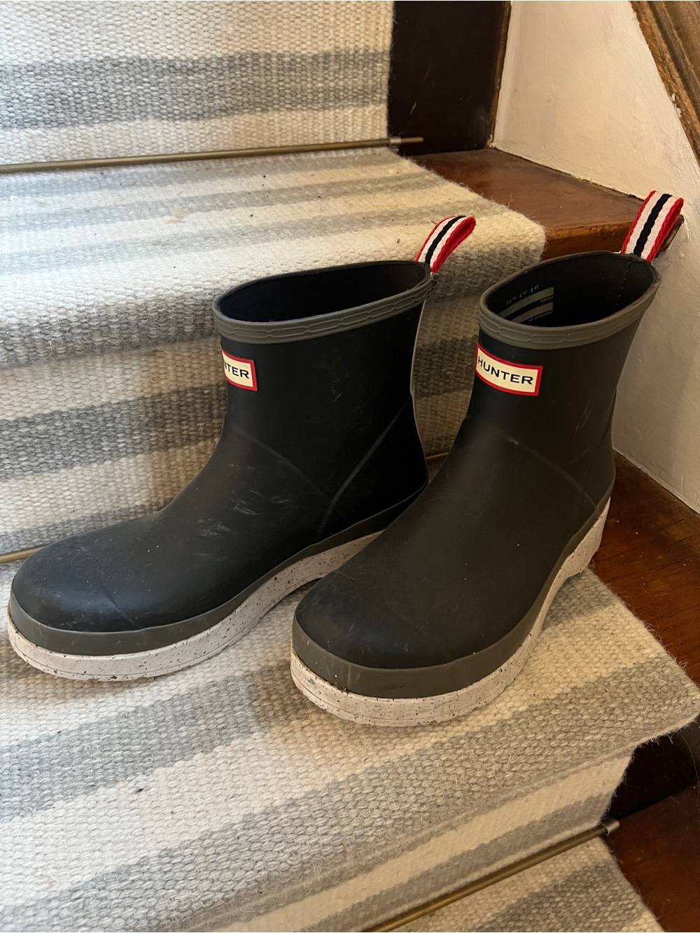 Hunter womens navy Rain Boots